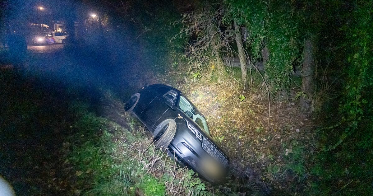 Automobilist belandt in de sloot - Rijnmond