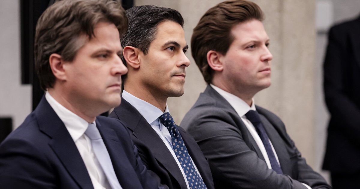 Henri Bontenbal (CDA) en Rob Jetten (D66) tijdens de presentatie van het tussentijds verslag