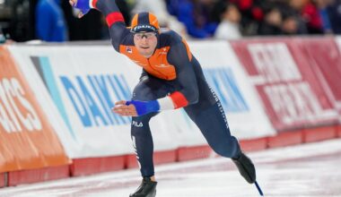 De Boo raakt ook Thialf-baanrecord 500 meter kwijt, maar pakt wel goud op teamsprint