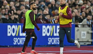 Mohamed Salah kreeg geen minuten tegen West Ham United.