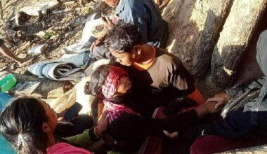 Een gewonde inwoner na gevechten aan de grens tussen Cambodja en Thailand.