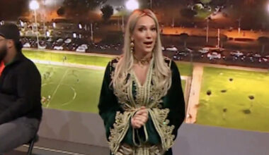 Hendriks schittert in Marokkaanse jurk en…