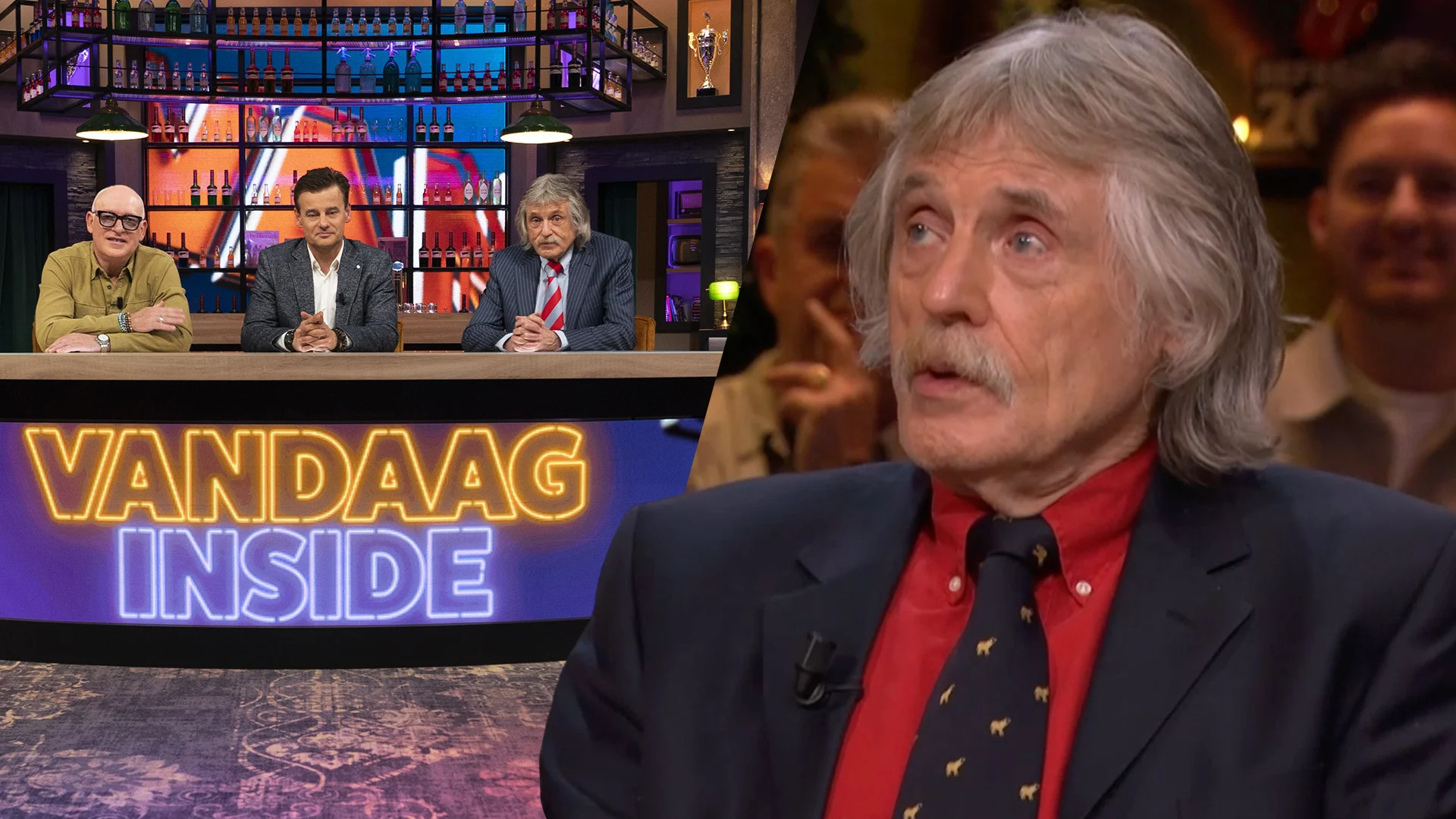 Johan Derksen valt stil na vraag over hoogtepunten van Vandaag Inside-seizoen
