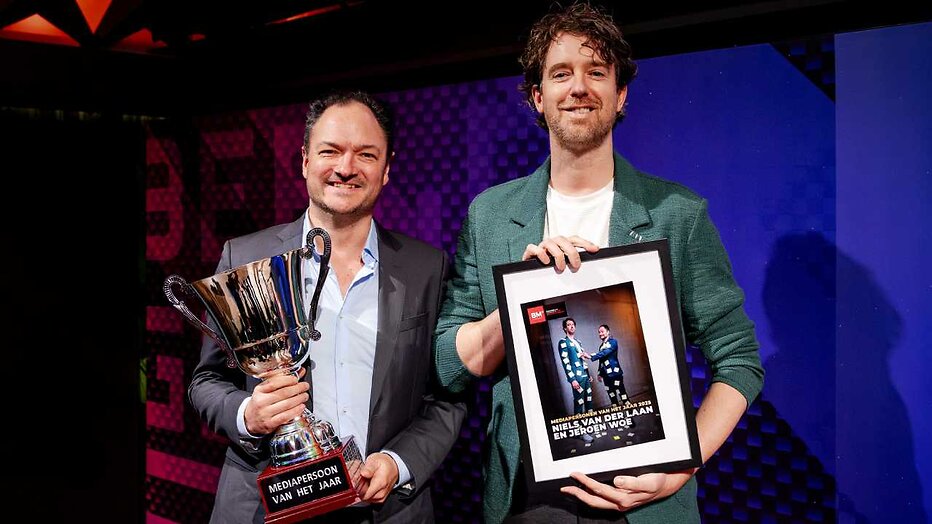 Niels van der Laan en Jeroen Woe uitgeroepen tot Mediapersonen van het Jaar