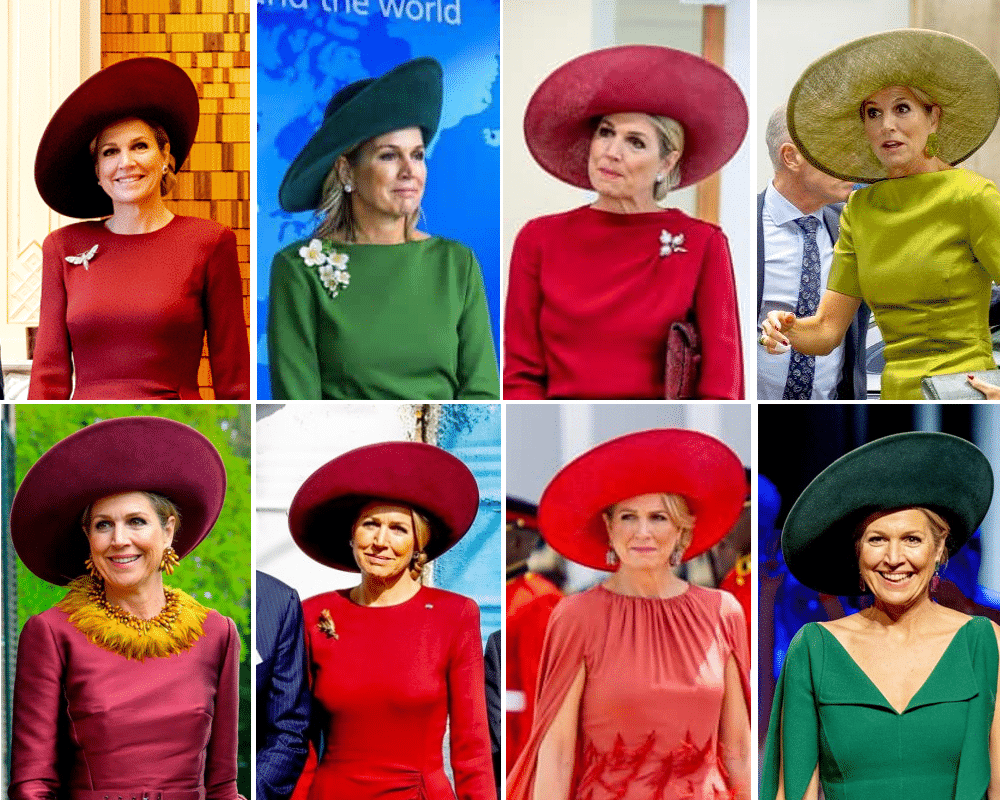 Niet eerder droeg Máxima zoveel hoeden