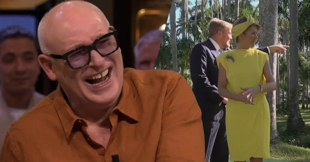 René van der Gijp ligt dubbel om ingrijpen van koning Willem-Alexander tijdens fotomoment