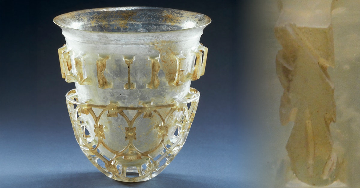 Romeinse glaskunst bevat logo’s van de oudheid