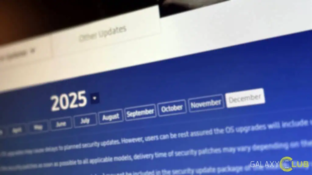 Samsung update december 2025