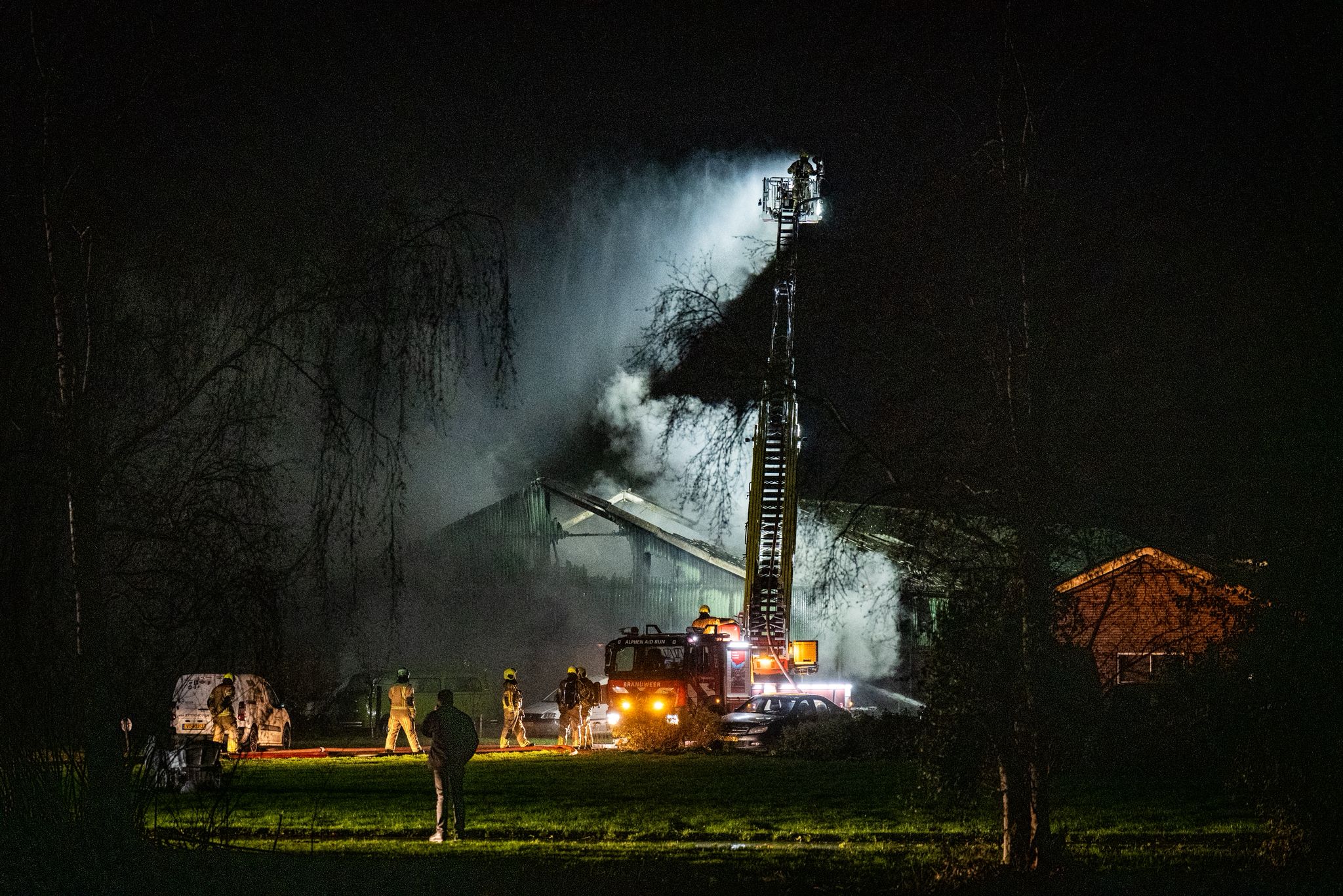 Brand aan de Westgouweweg