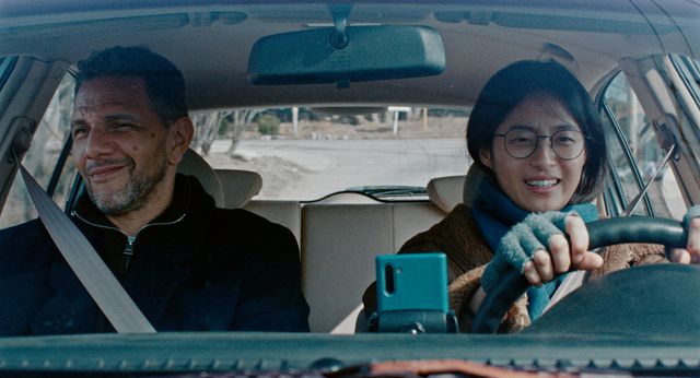 Roschdy Zem and Bella Kim in ‘Winter in Sokcho’. 