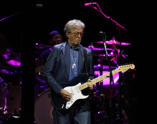 Eric Clapton in de Royal Albert Hall in 2022 in Londen.