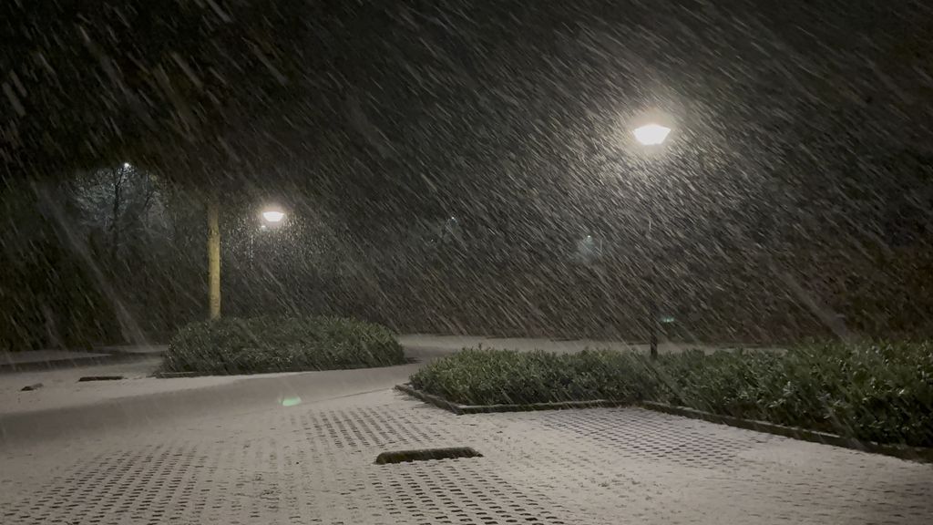 Nieuwe jaar begint koud met sneeuw