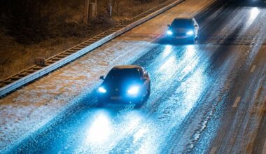 Waarschuwingen voor gladheid op de weg, sneeuw op komst
