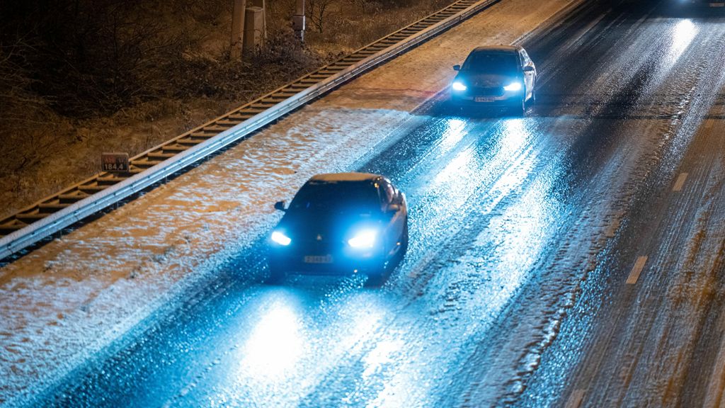Waarschuwingen voor gladheid op de weg, sneeuw op komst