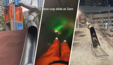 Heftige glijbaan in VS gaat viral na test van agent