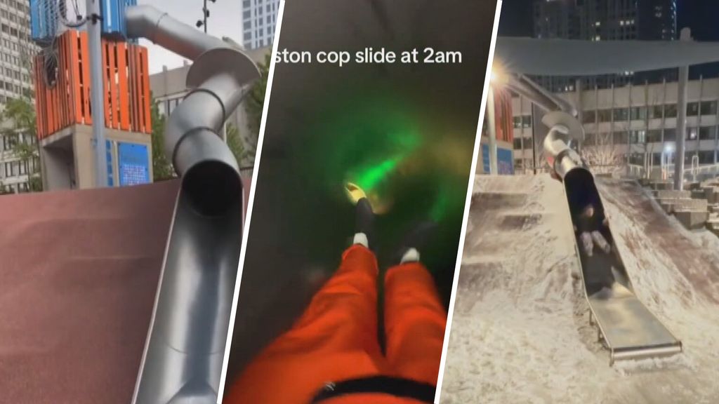 Heftige glijbaan in VS gaat viral na test van agent