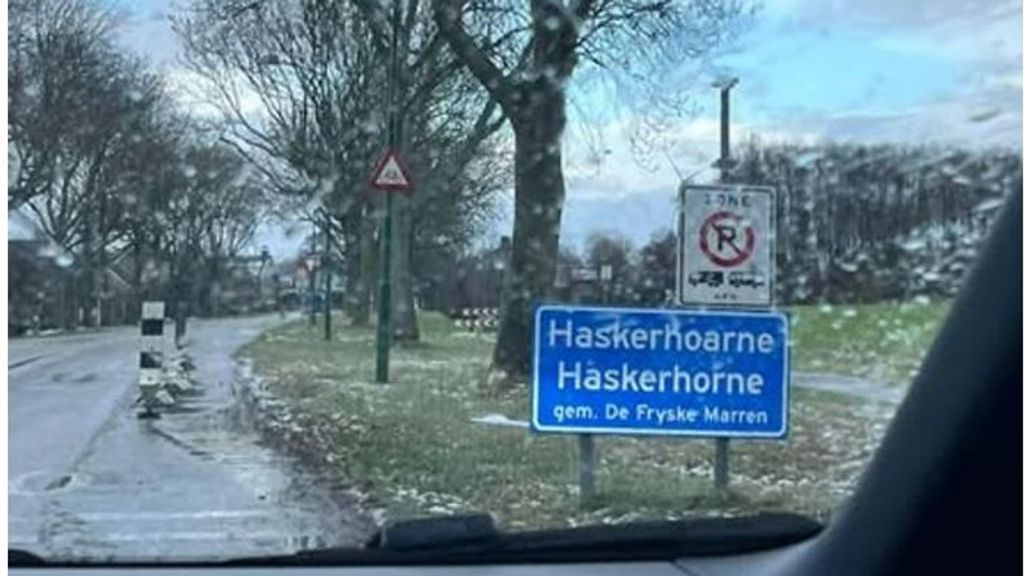 plaatsnaamborden Haskerhorne gestolen in Moerdijk