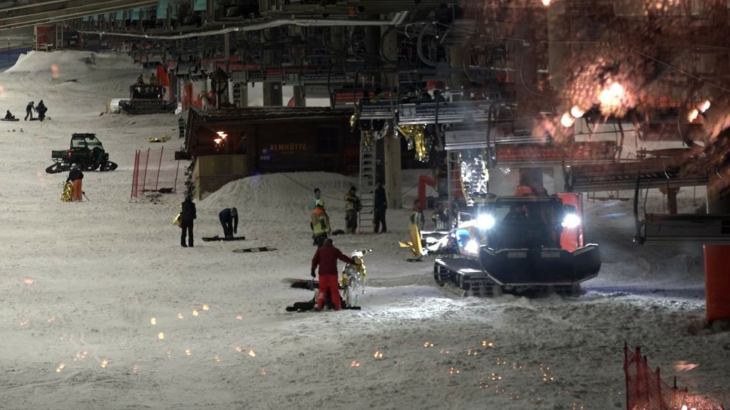 De evacuatie in Snowworld Landgraaf