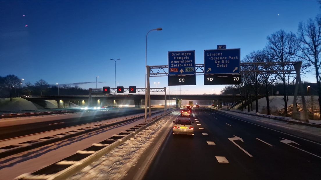 Afgesloten rijstroken