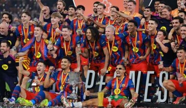 Barcelona wint zinderende Supercup van Real Madrid, De Jong krijgt rood in slotfase