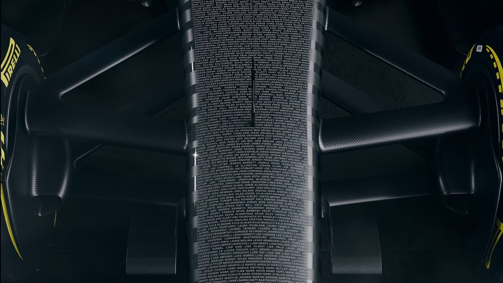 De testlivery van Cadillac in detail.