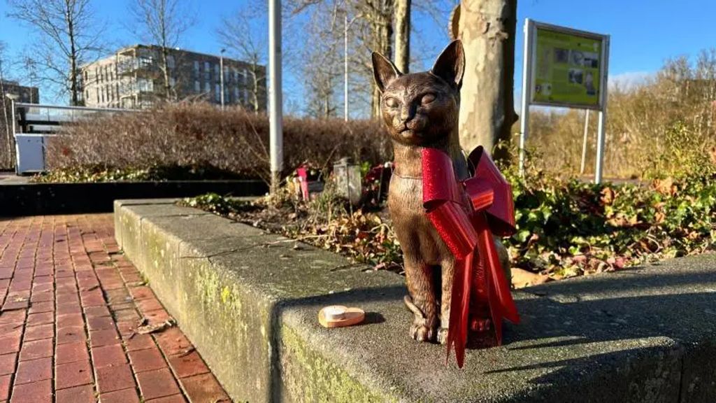 Geliefde stationskat heeft permanent eerbetoon bij station Purmerend 