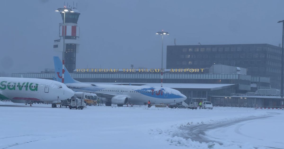 Vlucht geannuleerd door sneeuw? Dit is waar je recht op hebt - Rijnmond
