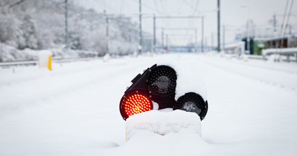 Geen treinverkeer mogelijk in grote delen van het land