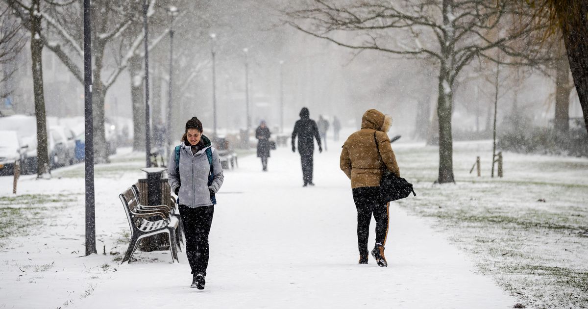 Code geel afgegeven, kans op sneeuw en gladheid