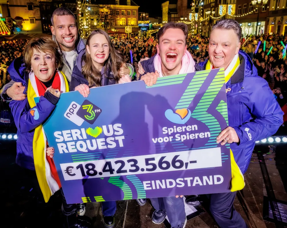 Miljoenen extra mensen volgen 3FM Serious Request