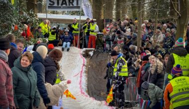 Spectaculaire traditie keert terug in Westerbork: 'Pan onder de kont en volle bak van de baan af'