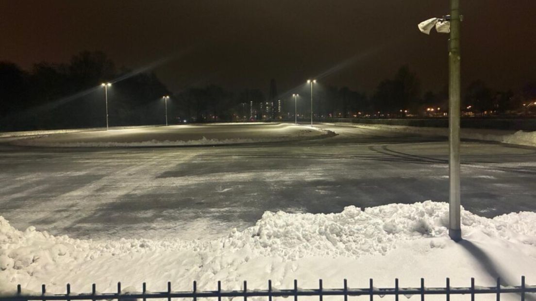 Het baantje in Amersfoort is sneeuwvrij gemaakt