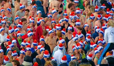 Verschillende nieuwjaarsduiken afgelast vanwege slechte weersomstandigheden