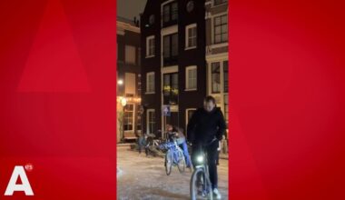 Beelden van glibberend Amsterdam gaan de wereld over: "Kennen ze wel zout?"