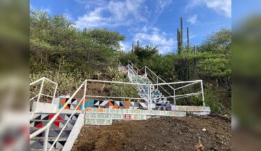 Seru Papaya Stairs groeien uit tot kunst- en ontmoetingsplek