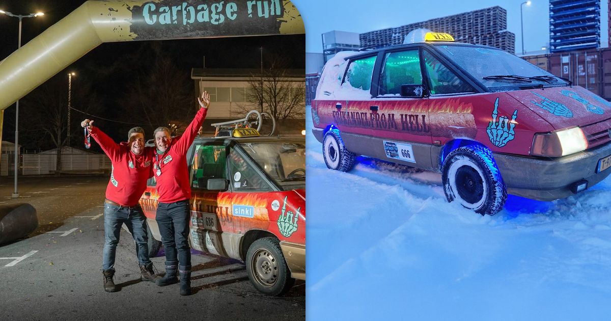 Route door Zweden en Noorwegen met een roestbak en frikandellen: 'Creatief zijn en survivallen'