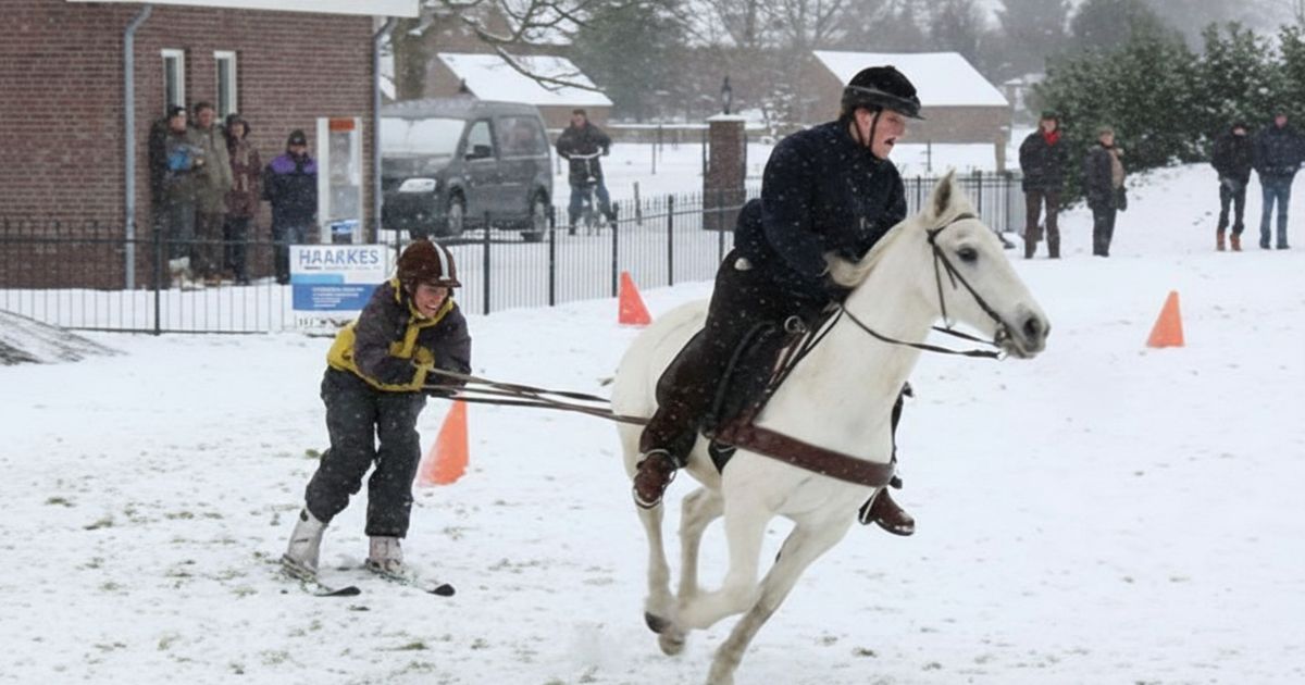 KIJK TERUG: de bijzondere Grandprix Galopskiën in Markelo - RTV Oost