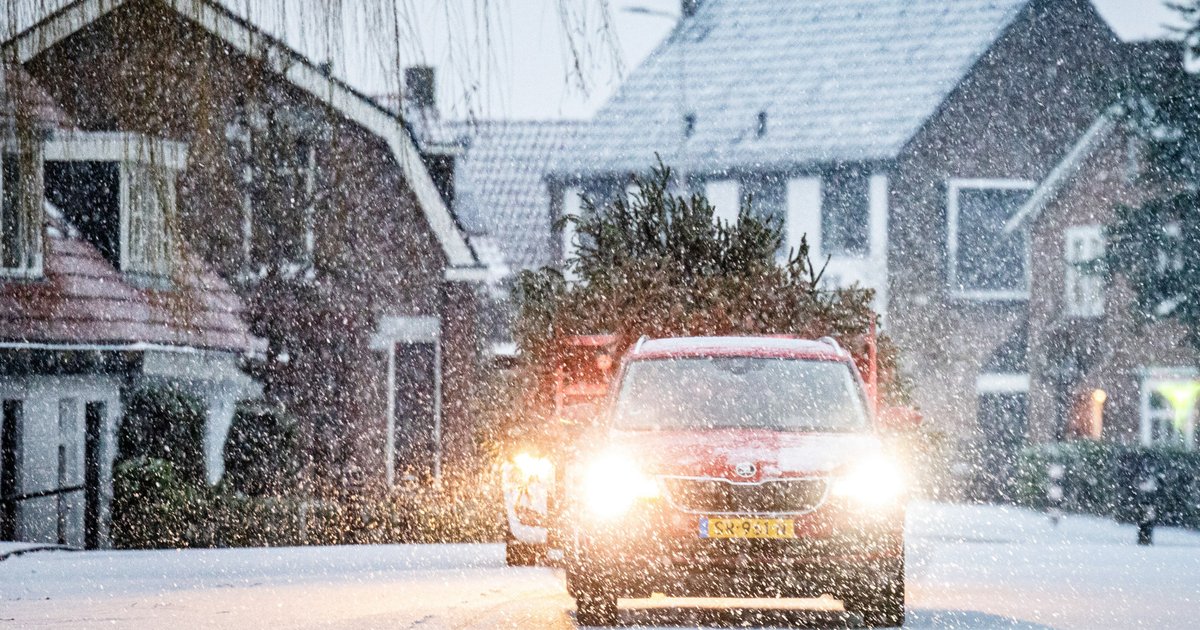 Code geel om gladheid op de weg