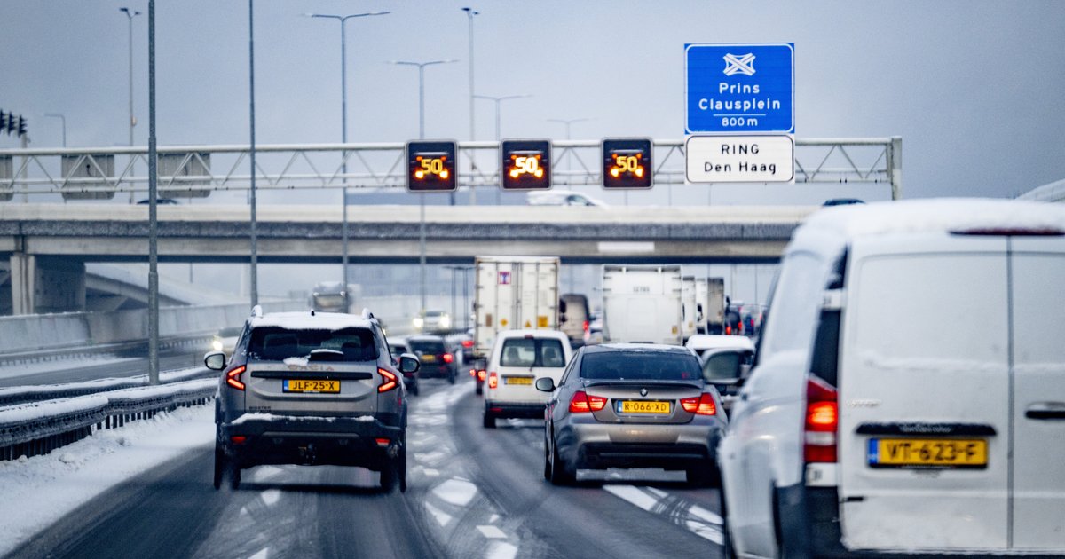 Ondanks de weerwaarschuwing van het KNMI, was het vandaag de drukste woensdagochtendspits sinds 1999