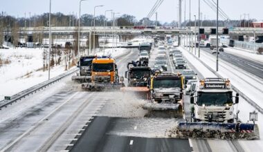werknemers gedwongen naar werk ondanks gladheid