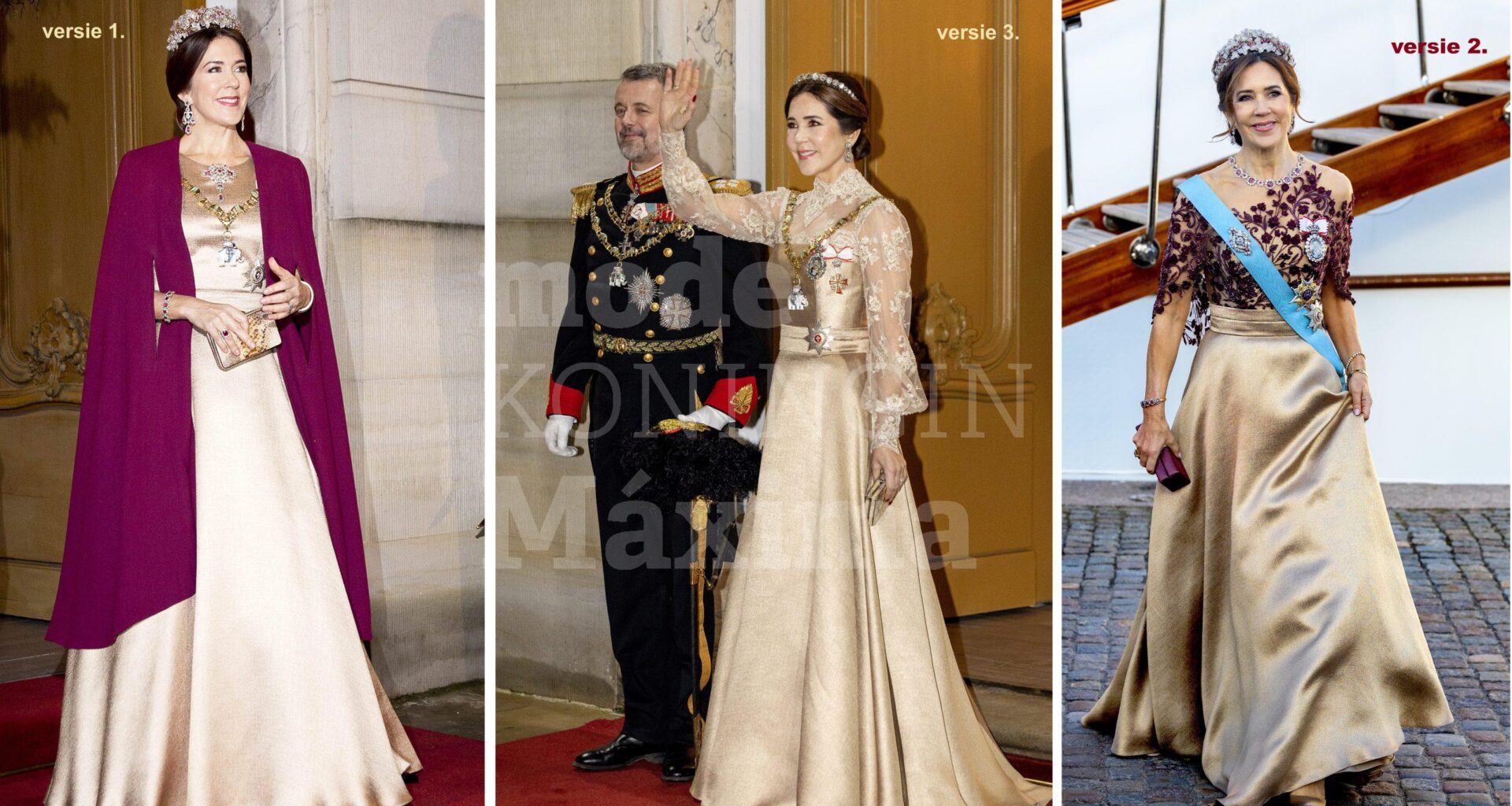 Recycling: Mary laat japon én tiara vermaken voor nieuwjaar