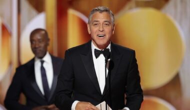 George Clooney gooit Franse charme in de strijd bij Golden Globes: 'Bonsoir, mes amis'