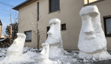 Filip (56) werkte urenlang aan zijn indrukwekkende sneeuwsculpturen: “Alles hangt af van de kwaliteit van de sneeuw” - GVA