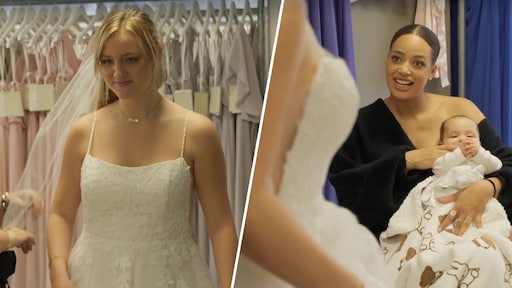 Channah Koerten verrast Nomi met bruidsjurk in Vier handen op één buik: 'Ben je serieus?'