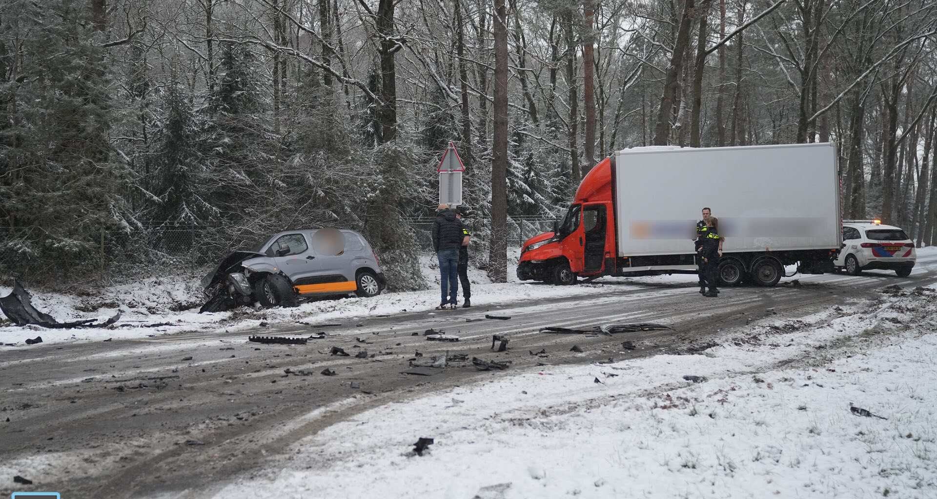 Gewonde bij ongeval op kruising Diesterbaan en Herenvennenweg