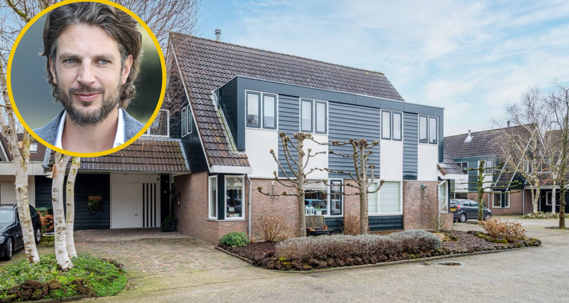 Hier houdt tv presentator Renze Klamer zich schuil. Zie de foto