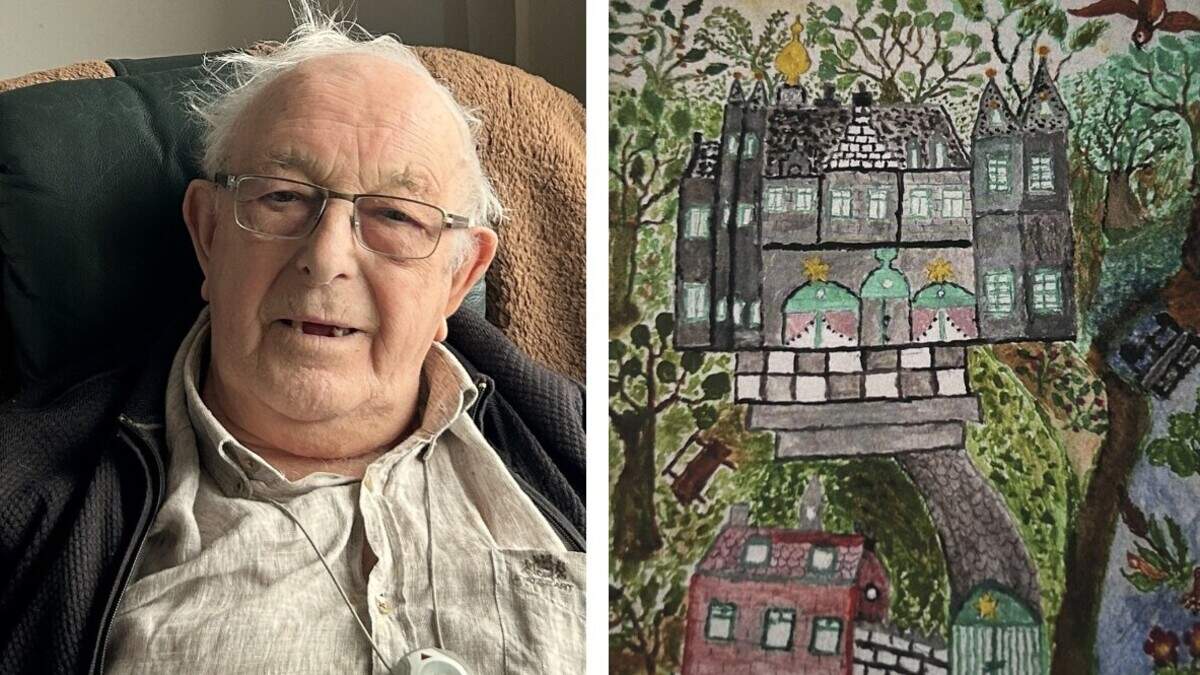Roger (93) begon na dood van zijn tweede vrouw te schilderen: “Voor het plezier en om de eenzaamheid te verwerken”