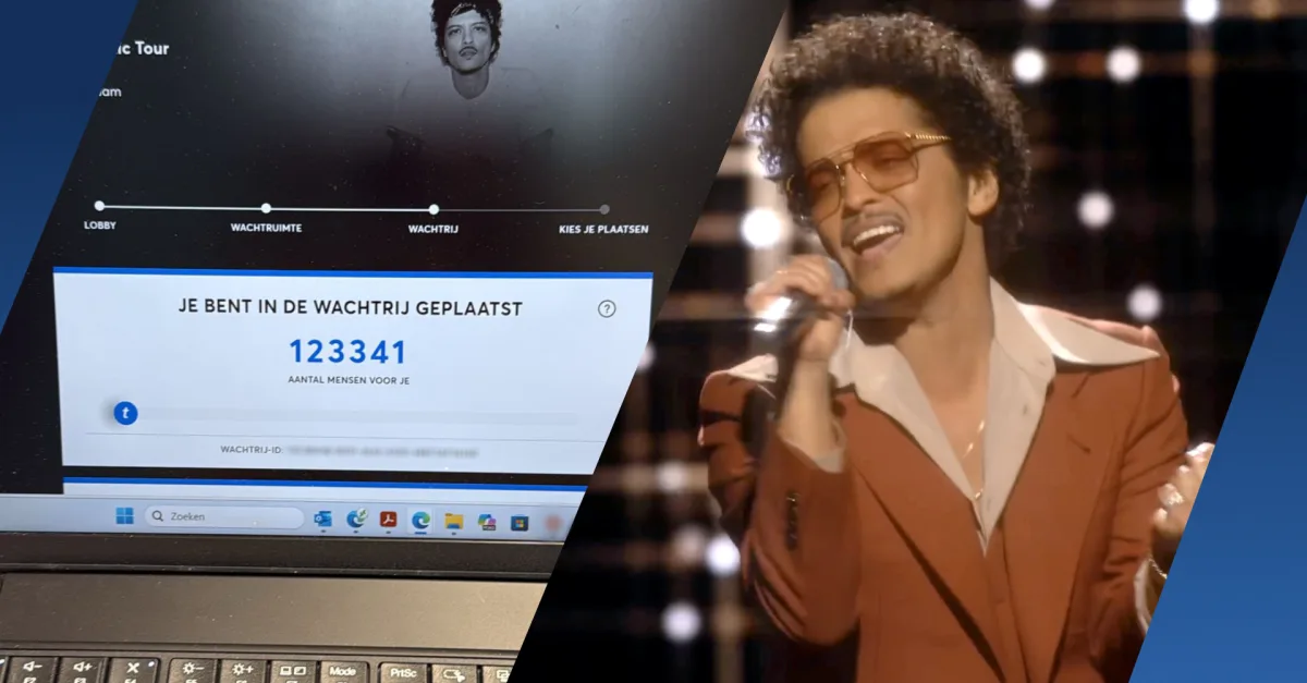 Stormloop op kaarten Bruno Mars, meer dan 220.000 fans in rij: 'Krankzinnig'