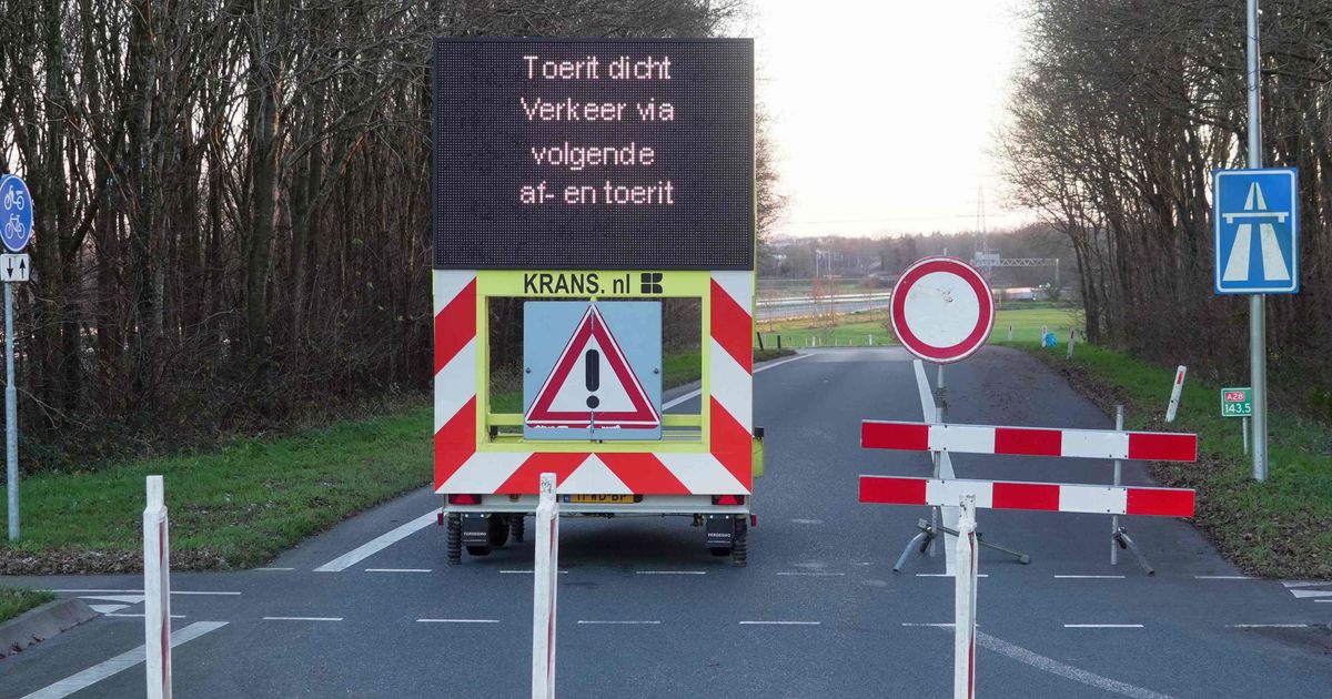 Gel in voegen moet nieuwe problemen met gladheid op A28 bij Hoogeveen voorkomen