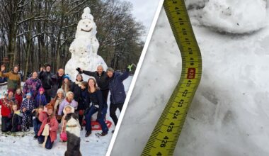Na vuurwerkoverlast, bouwt dit dorp 'grootste' sneeuwpop: 'Amerongen positief op de kaart zetten' - RTV Utrecht